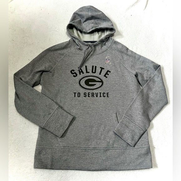 Nike Green Bay Packers Salute to Service Hooded Sweatshirt - Large - Picture 3 of 13